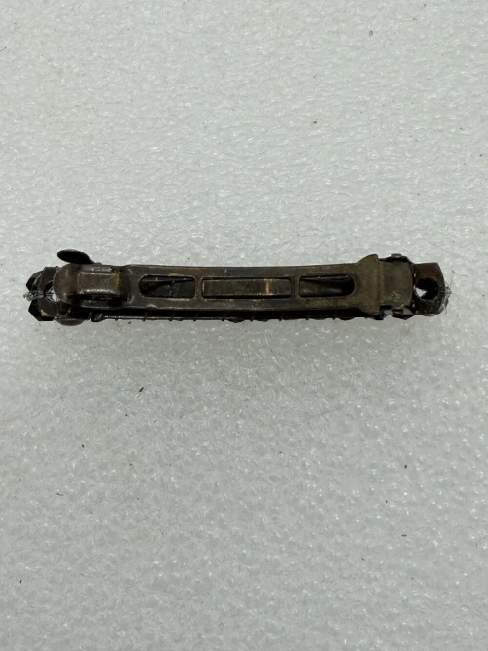 Vintage Hair Barrette Black Beads
